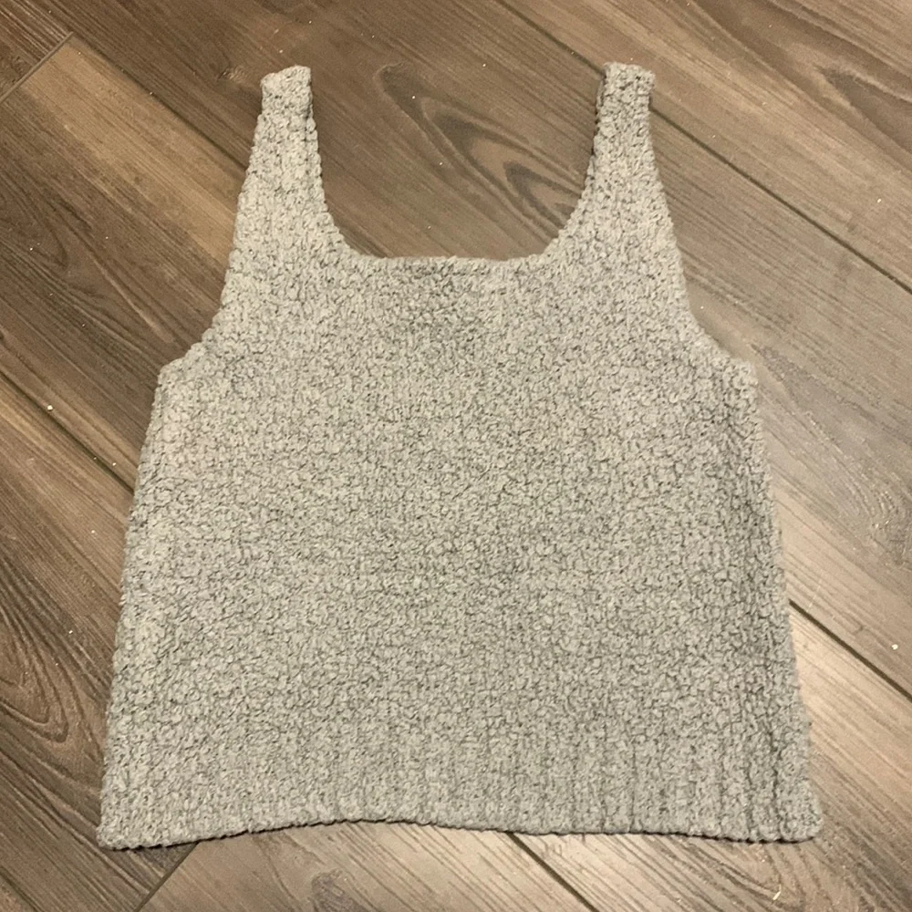 Skims Gray Girls Cozy Knit Tank size 12/14